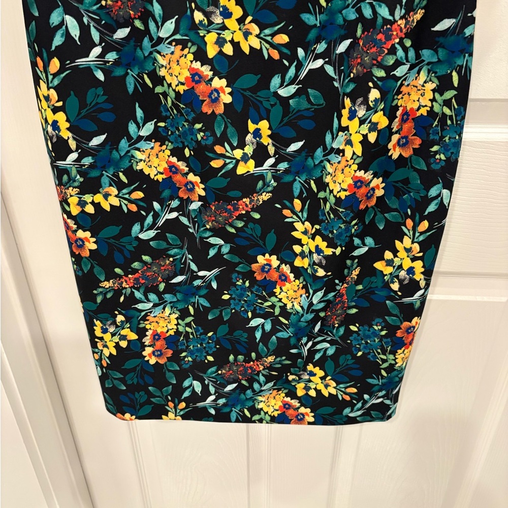 Calvin Klein Black Floral Dress - Picture 5 of 11